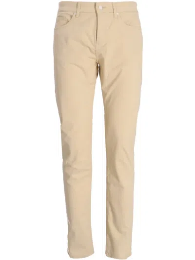 Hugo Boss Delaware Mid-rise Chino Trousers In Neutrals