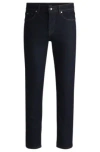 Hugo Boss Delaware Slim-fit Jeans In Indigo Stretch Denim In Dark Blue