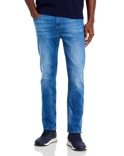 Hugo Boss Delaware Slim Fit Jeans In Medium Blue