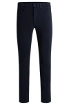Hugo Boss Delaware Slim-fit Jeans In Soft Stretch Denim In Black