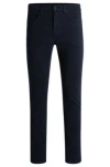 Hugo Boss Delaware Slim-fit Jeans In Soft Stretch Denim In Black