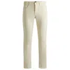 Hugo Boss Delaware Slim-fit Jeans In Soft Stretch Denim In White