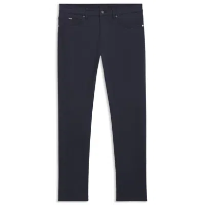 Hugo Boss Delaware Slim-fit Jeans In Stretch Denim In Blue