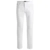 Hugo Boss Slim-fit Jeans In Black Mechanical-stretch Denim In White