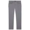 Hugo Boss Delaware Slim-fit Trousers In Wrinkle-resistant Dobby In Gray