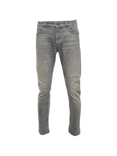 Pre-owned Hugo Boss Delaware Slim-fit Jeans In Gray