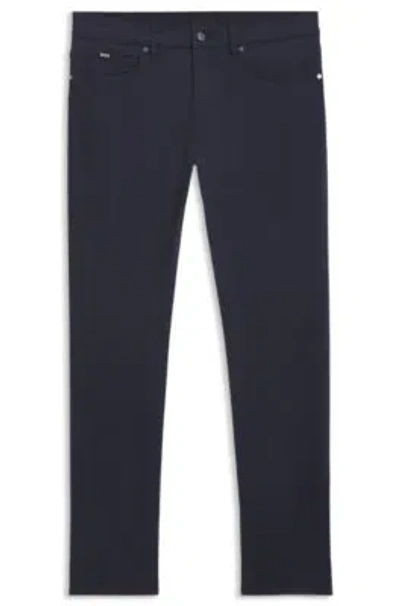 Hugo Boss Delaware Slim-fit Jeans In Stretch Denim In Blue