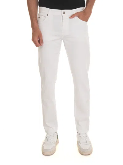 Hugo Boss Delaware3-1 5 Pocket Denim Jeans In White