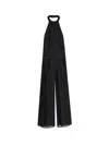 Hugo Boss Dellana Pleated Halterneck Jumpsuit In Black