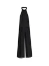 Hugo Boss Dellana Pleated Halterneck Jumpsuit In Black