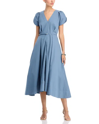 Hugo Boss Demnilia Midi Dress In Blue