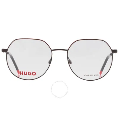 Hugo Boss Demo Geometric Men's Eyeglasses Hg 1179 0blx 53 In Black