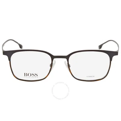 Hugo Boss Demo Rectangular Men's Eyeglasses Boss 1014 00am 50 In Black