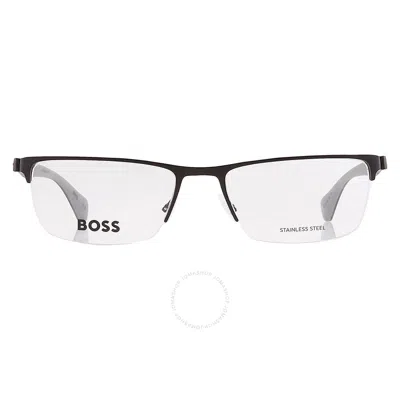 Hugo Boss Demo Rectangular Men's Eyeglasses Boss 1080 0003 56 In Black