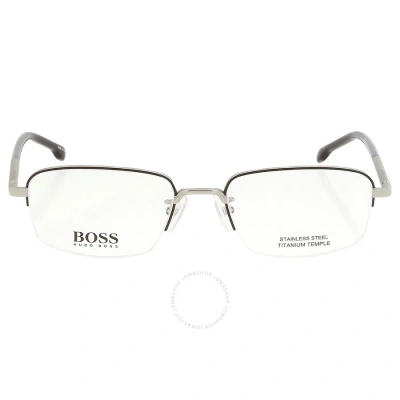 Hugo Boss Demo Rectangular Men's Eyeglasses Boss 1108/f 0p5i 54 In Black