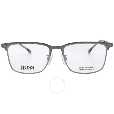 Hugo Boss Demo Rectangular Men's Eyeglasses Boss 1224/f 0r80 55 In Ruthenium