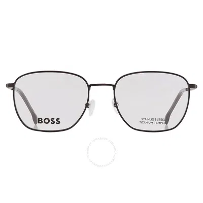 Hugo Boss Demo Rectangular Men's Eyeglasses Boss 1415 0003 55 In Black