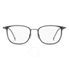 Hugo Boss Demo Rectangular Men's Eyeglasses Boss 1431 0rzz 52 In Black / Ruthenium