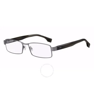 Hugo Boss Demo Rectangular Men's Eyeglasses Boss 1519 0raa 56 In Grey / Ruthenium