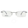 Hugo Boss Demo Rectangular Men's Eyeglasses Boss 1551/b 085k 53