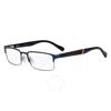 Hugo Boss Demo Rectangular Men's Eyeglasses Hg 0136 0ku0 53 In Blue