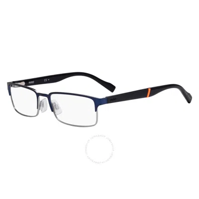 Hugo Boss Demo Rectangular Men's Eyeglasses Hg 0136 0ku0 53 In Black