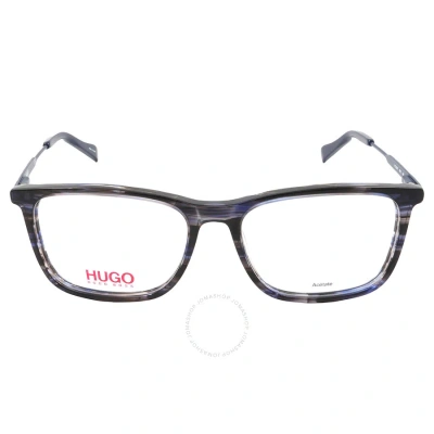 Hugo Boss Demo Rectangular Men's Eyeglasses Hg 0307 0avs 53 In Blue