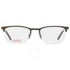 Hugo Boss Demo Rectangular Men's Eyeglasses Hg 1019 0fre 53 In Grey