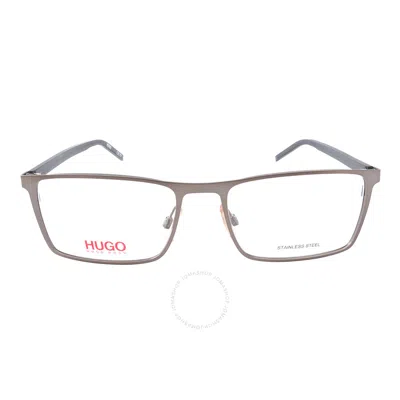 Hugo Boss Demo Rectangular Men's Eyeglasses Hg 1056 0r80 56 In Silver