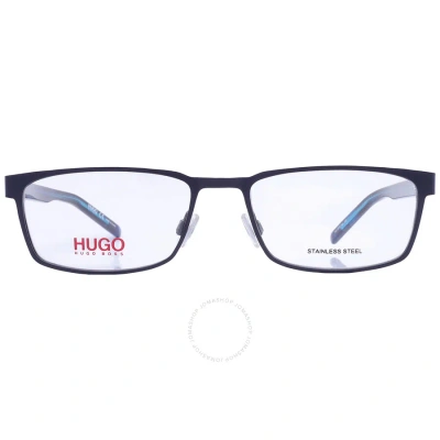 Hugo Boss Demo Rectangular Men's Eyeglasses Hg 1075 0fll 56 In Blue