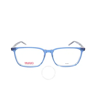 Hugo Boss Demo Rectangular Men's Eyeglasses Hg 1097 0oxz 55 In Blue