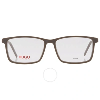 Hugo Boss Demo Rectangular Men's Eyeglasses Hg 1102 0izh 56 In Grey / Ruthenium