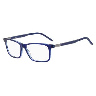 Hugo Boss Demo Rectangular Men's Eyeglasses Hg 1140 0zx9 55 In Blue
