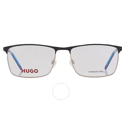 Hugo Boss Demo Rectangular Men's Eyeglasses Hg 1182 0ku0 56 In Blue / Ruthenium