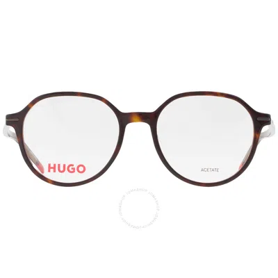 Hugo Boss Demo Round Men's Eyeglasses Hg 1170 0086 51 In Brown