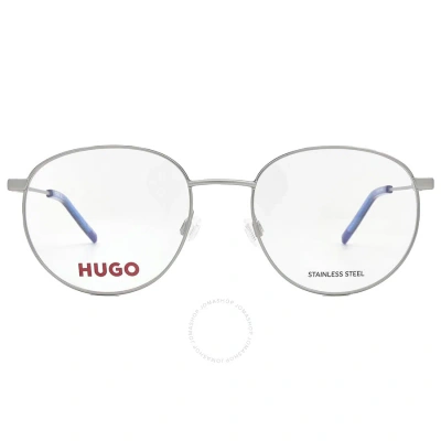 Hugo Boss Demo Round Men's Eyeglasses Hg 1180 0r81 53 In Gray