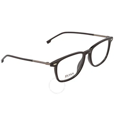 Hugo Boss Demo Square Men's Eyeglasses Boss 1124/u 0807 53 In Black