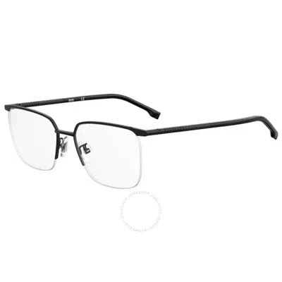 Hugo Boss Demo Square Men's Eyeglasses Boss 1225/f 0003 56 In Black