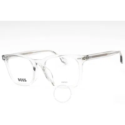 Hugo Boss Demo Square Men's Eyeglasses Boss 1403/f 0kb7 53 In Metallic