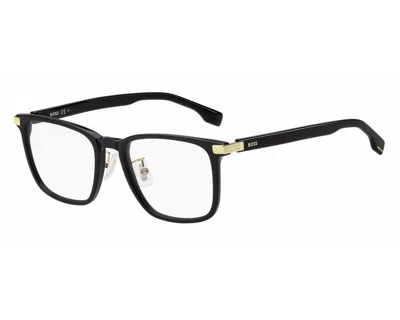 Hugo Boss Demo Square Men's Eyeglasses Boss 1408/f 02m2 54 In Black