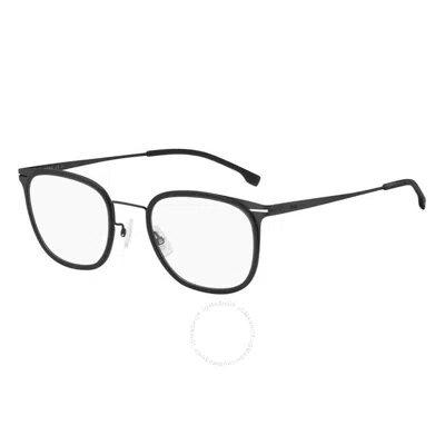 Hugo Boss Demo Square Men's Eyeglasses Boss 1427 0o6w 53 In Black
