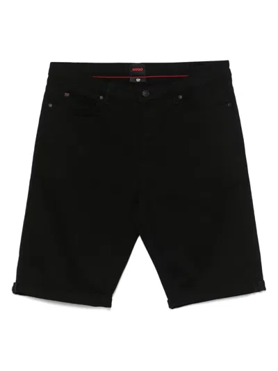 Hugo Boss Denim Shorts In Black
