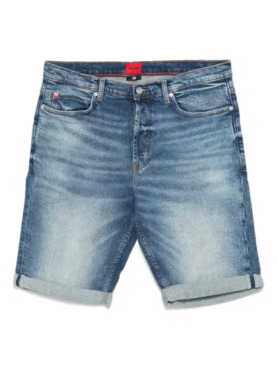 Hugo Boss Denim Shorts In Blue
