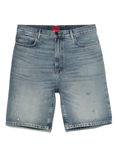 Hugo Boss Denim Shorts In Blue