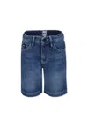 Hugo Boss Denim Shorts For Boy In Denim