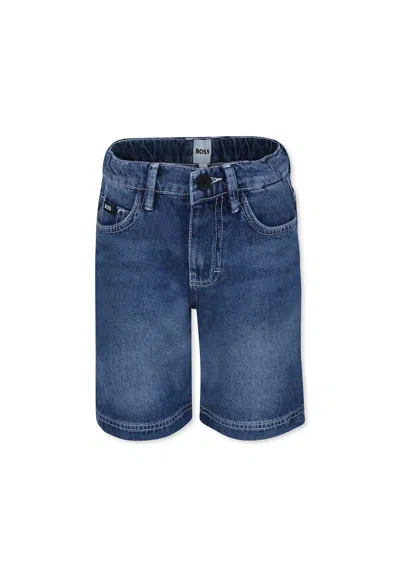 Hugo Boss Kids' Denim Shorts For Boy