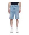 Hugo Boss Denim Shorts With Belt Loops In Blue