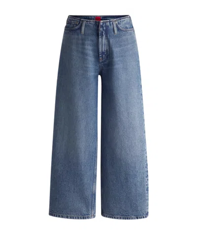 Hugo Boss Denim Trousers With Belt Loops