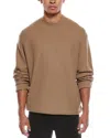 Hugo Boss Derano Wool-blend Crewneck Sweater In Brown