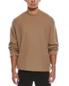 Hugo Boss Derano Wool-blend Crewneck Sweater In Brown